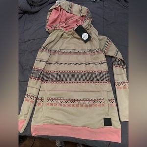 Ampersand Ave double hood sweatshirt “girl gang”